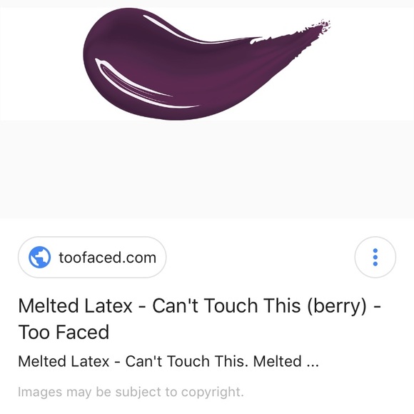 BNWT/Box Too Faced Lipstick-Melted Latex - Picture 3 of 5